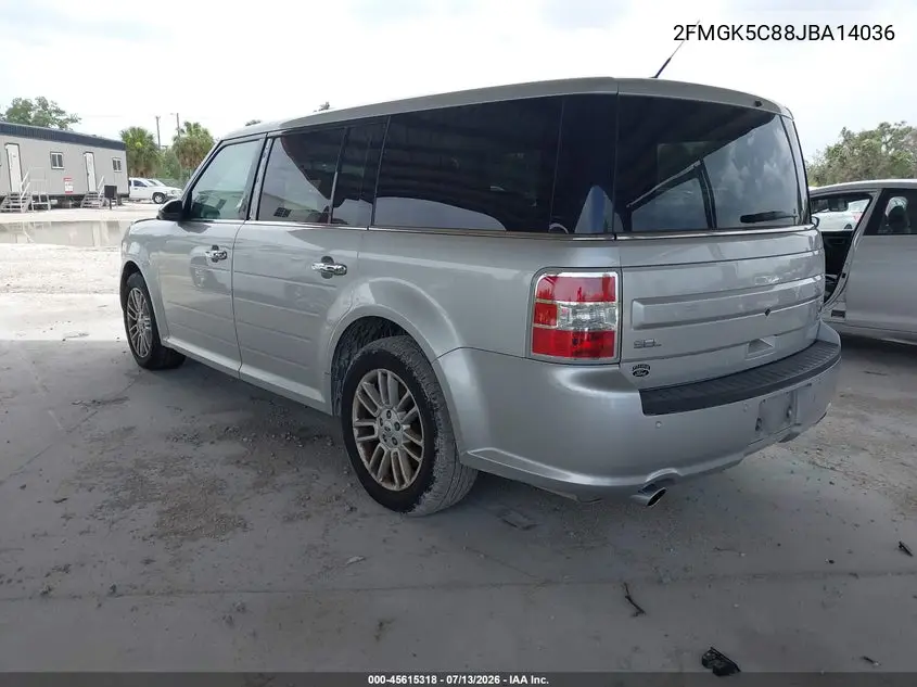 2018 Ford Flex Sel VIN: 2FMGK5C88JBA14036 Lot: 45615318