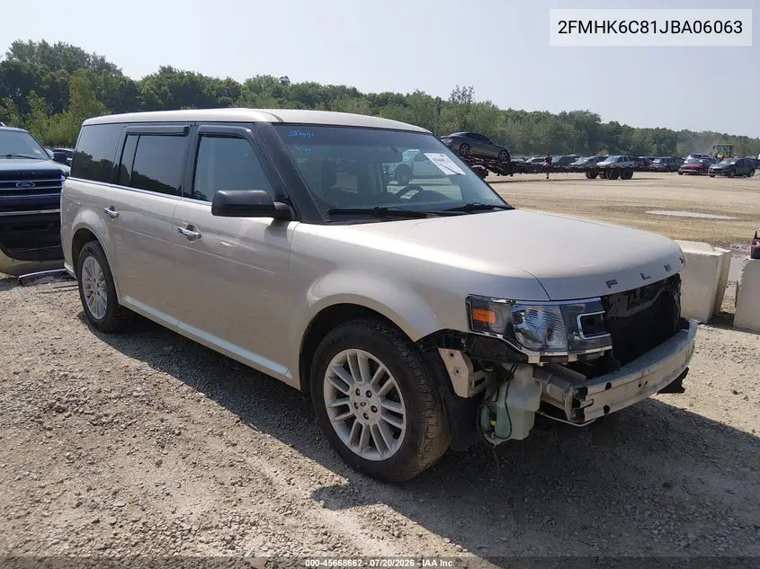 2018 Ford Flex Sel VIN: 2FMHK6C81JBA06063 Lot: 45668662
