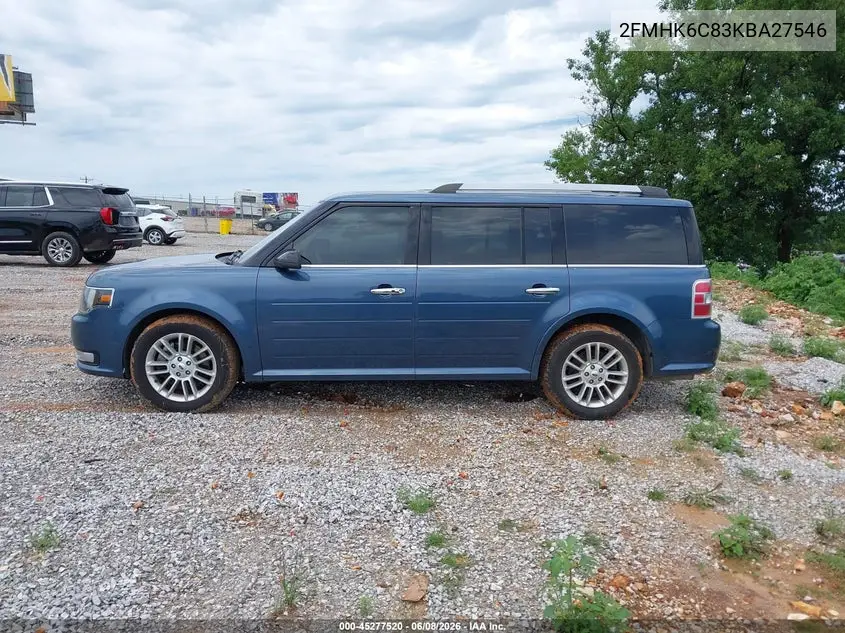 2019 Ford Flex Sel VIN: 2FMHK6C83KBA27546 Lot: 45277520