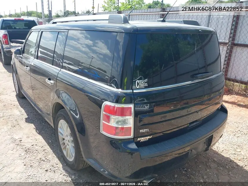 2019 Ford Flex Sel VIN: 2FMHK6C87KBA22852 Lot: 45310517