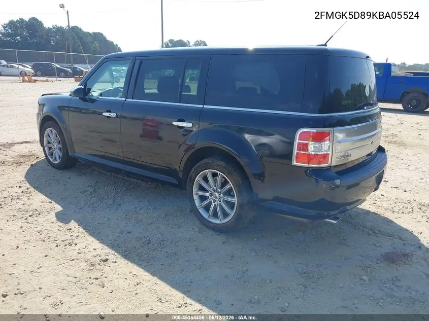 2019 Ford Flex Limited VIN: 2FMGK5D89KBA05524 Lot: 45354456