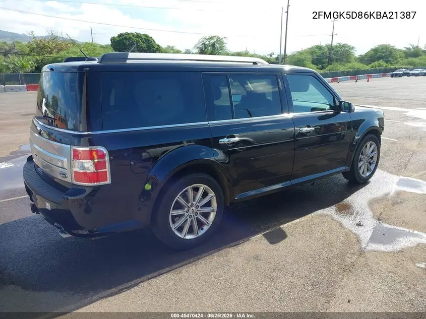 2019 Ford Flex Limited VIN: 2FMGK5D86KBA21387 Lot: 45470424