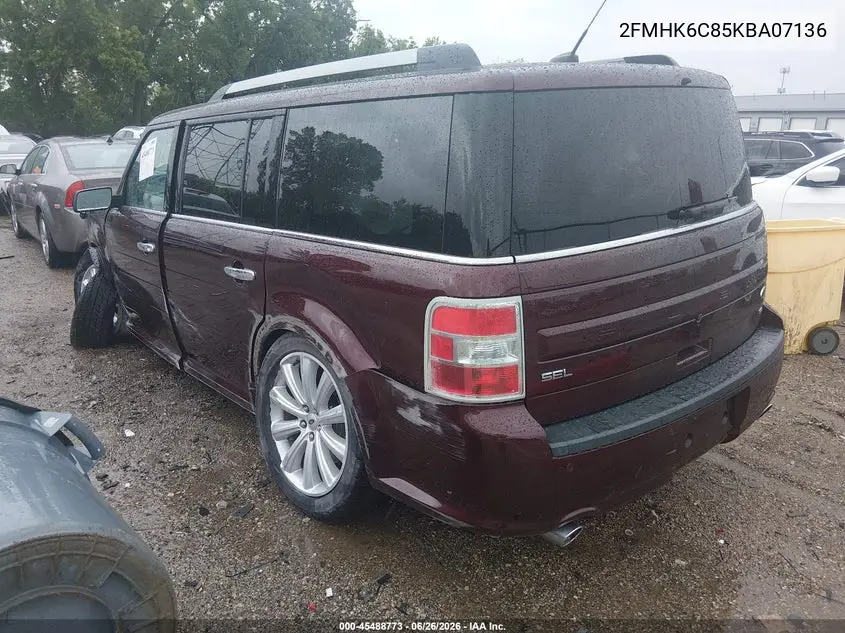 2019 Ford Flex Sel VIN: 2FMHK6C85KBA07136 Lot: 45488773