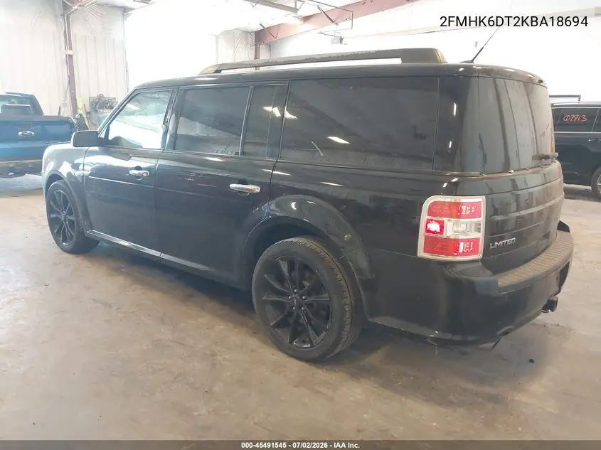 2019 Ford Flex Limited VIN: 2FMHK6DT2KBA18694 Lot: 45491545