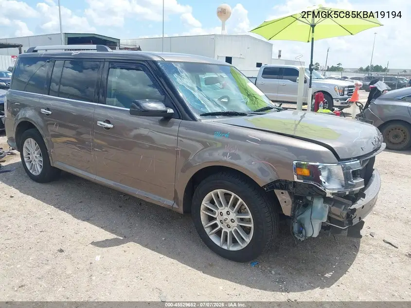 2019 Ford Flex Sel VIN: 2FMGK5C85KBA19194 Lot: 45529652