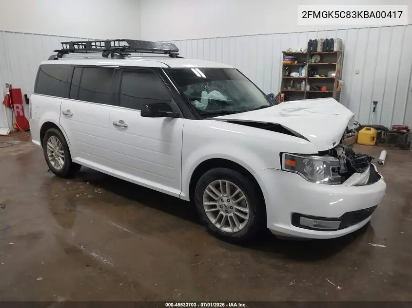 2019 Ford Flex Sel VIN: 2FMGK5C83KBA00417 Lot: 45533703