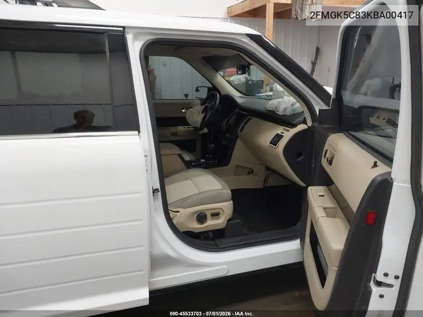 2019 Ford Flex Sel VIN: 2FMGK5C83KBA00417 Lot: 45533703