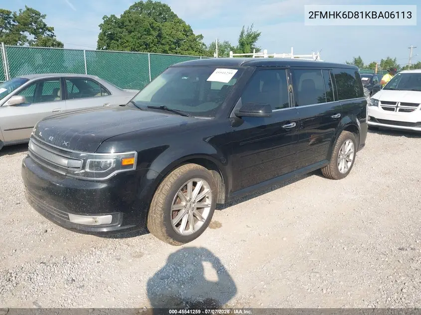 2019 Ford Flex Limited VIN: 2FMHK6D81KBA06113 Lot: 45541259