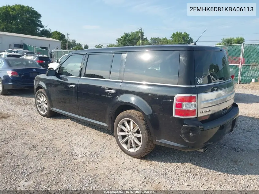 2019 Ford Flex Limited VIN: 2FMHK6D81KBA06113 Lot: 45541259