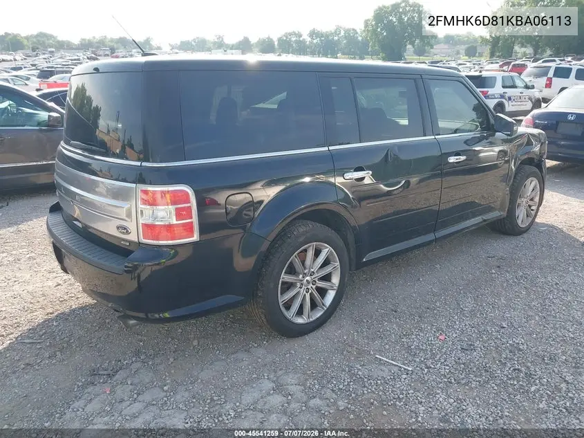 2019 Ford Flex Limited VIN: 2FMHK6D81KBA06113 Lot: 45541259