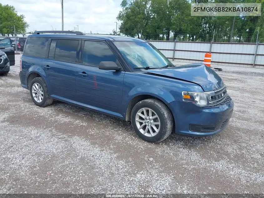 2019 Ford Flex Se VIN: 2FMGK5B82KBA10874 Lot: 45598247