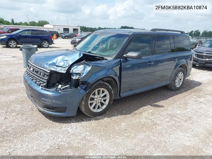 2019 Ford Flex Se VIN: 2FMGK5B82KBA10874 Lot: 45598247