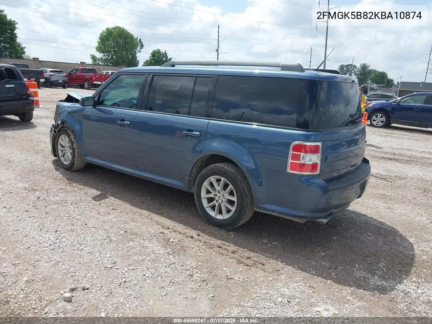 2019 Ford Flex Se VIN: 2FMGK5B82KBA10874 Lot: 45598247