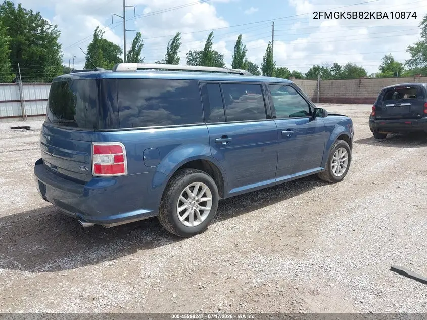 2019 Ford Flex Se VIN: 2FMGK5B82KBA10874 Lot: 45598247