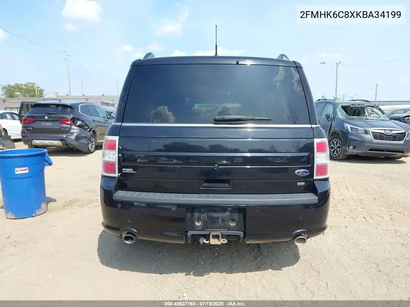 2019 Ford Flex Sel VIN: 2FMHK6C8XKBA34199 Lot: 45637769
