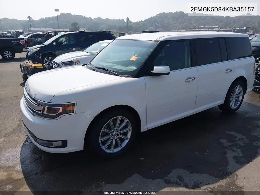 2019 Ford Flex Limited VIN: 2FMGK5D84KBA35157 Lot: 45671625
