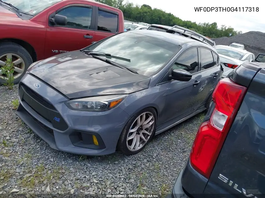 2016 Ford Focus Rs VIN: WF0DP3TH0G4117318 Lot: 45268603