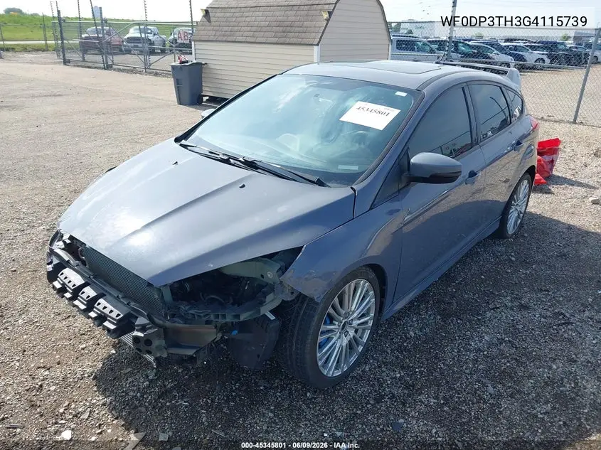2016 Ford Focus Rs VIN: WF0DP3TH3G4115739 Lot: 45345801