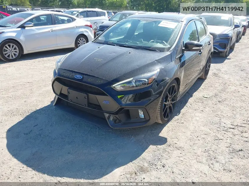 2017 Ford Focus Rs VIN: WF0DP3TH7H4119942 Lot: 45069759