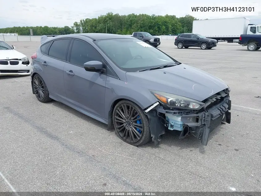 2017 Ford Focus Rs VIN: WF0DP3TH3H4123101 Lot: 45136449