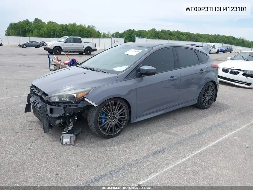 2017 Ford Focus Rs VIN: WF0DP3TH3H4123101 Lot: 45136449
