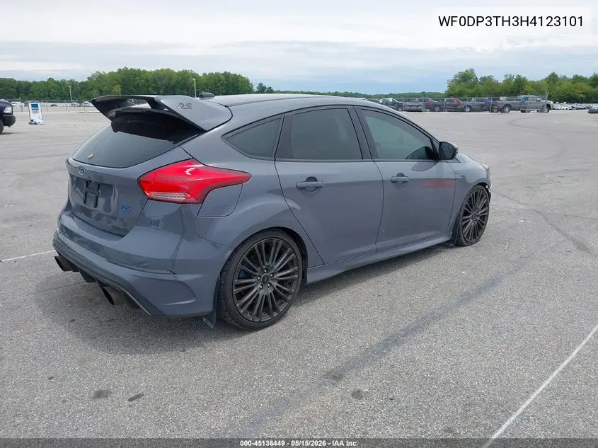 2017 Ford Focus Rs VIN: WF0DP3TH3H4123101 Lot: 45136449