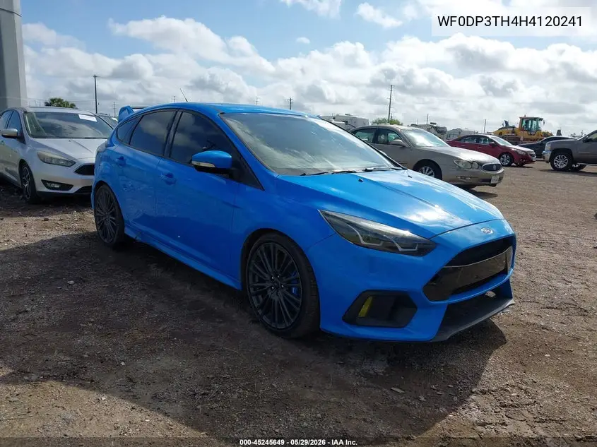 2017 Ford Focus Rs VIN: WF0DP3TH4H4120241 Lot: 45245649