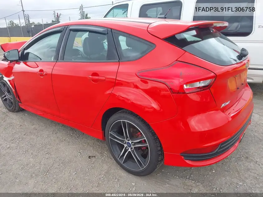 2015 Ford Focus St VIN: 1FADP3L91FL306758 Lot: 45223515