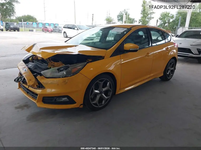 2015 Ford Focus St VIN: 1FADP3L92FL287220 Lot: 45247340