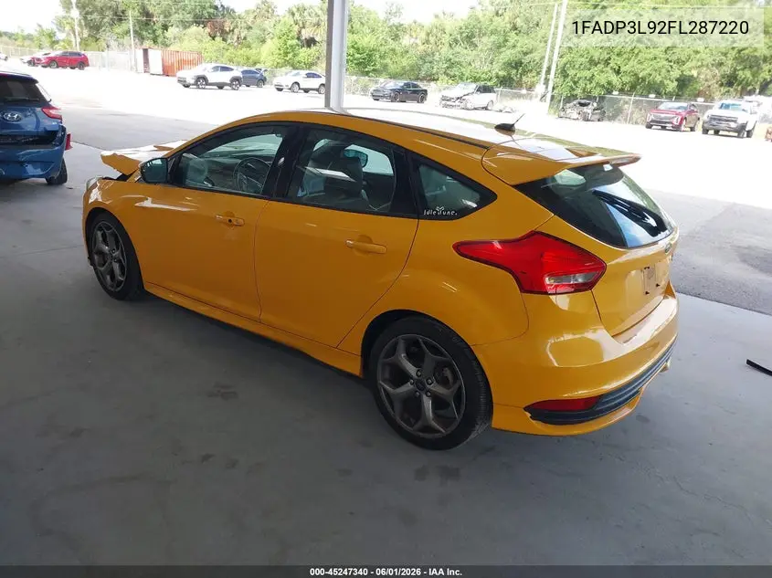 2015 Ford Focus St VIN: 1FADP3L92FL287220 Lot: 45247340