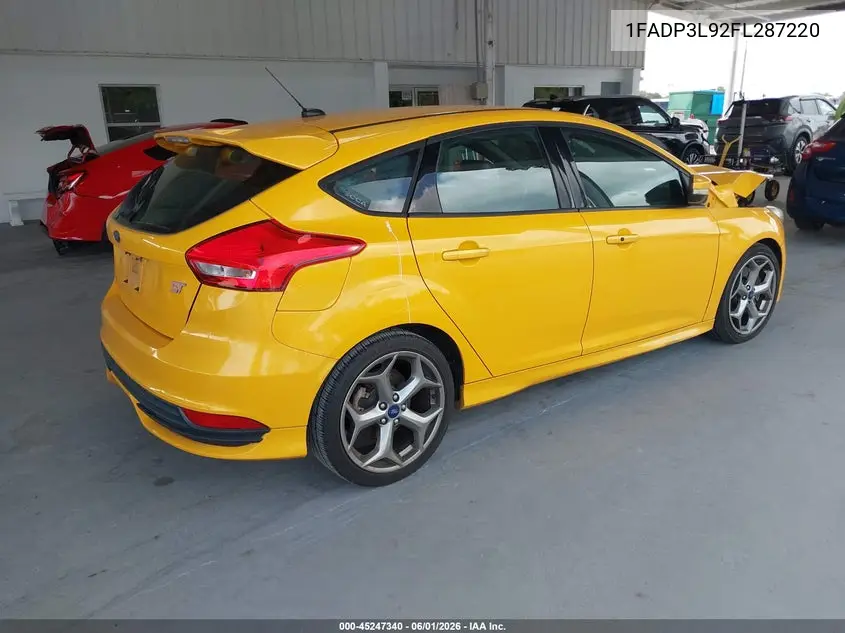 2015 Ford Focus St VIN: 1FADP3L92FL287220 Lot: 45247340