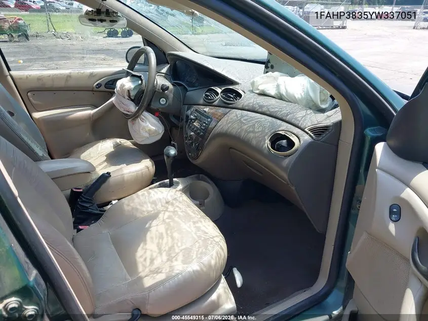 2000 Ford Focus Zts VIN: 1FAHP3835YW337051 Lot: 45549315
