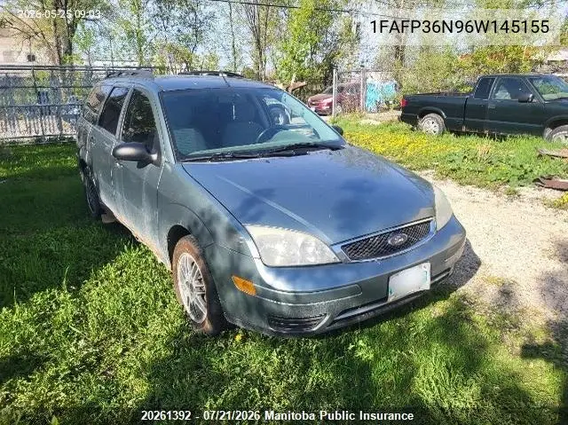 2006 Ford Focus Zxw Se VIN: 1FAFP36N96W145155 Lot: 20261392