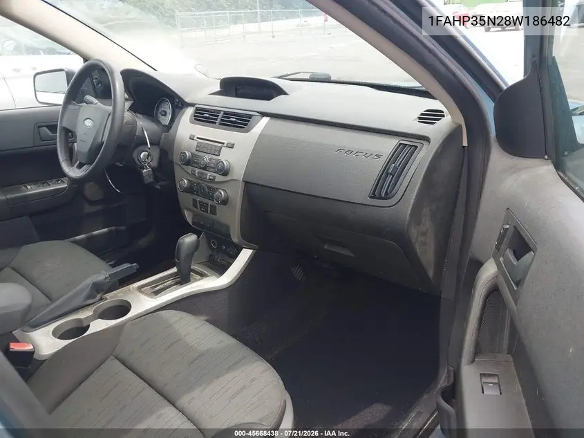 2008 Ford Focus Se/Ses VIN: 1FAHP35N28W186482 Lot: 45668438