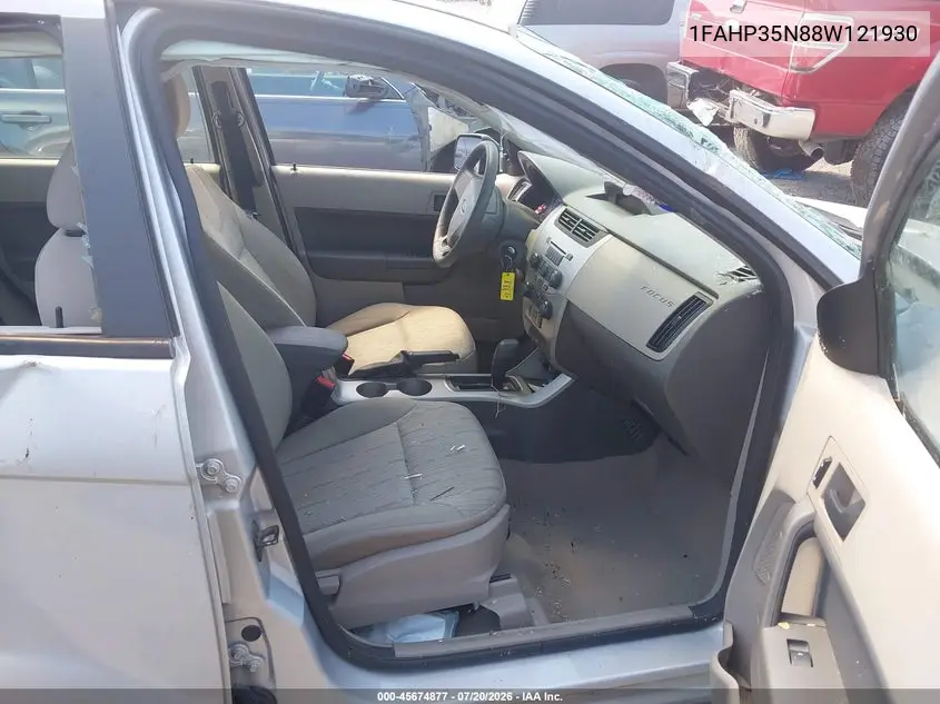2008 Ford Focus Se/Ses VIN: 1FAHP35N88W121930 Lot: 45674877