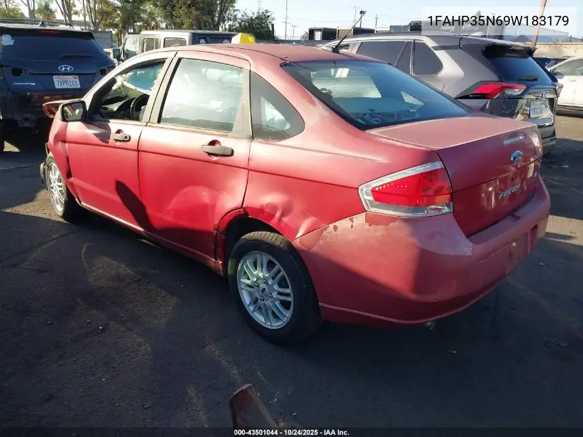 1FAHP35N69W183179 2009 Ford Focus Se