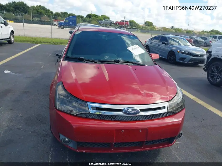 1FAHP36N49W270237 2009 Ford Focus Ses