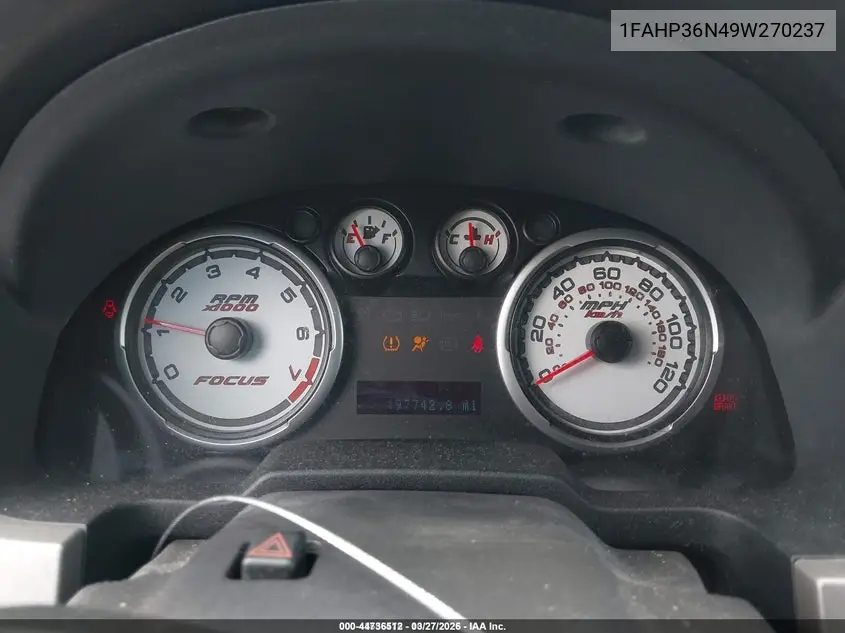 1FAHP36N49W270237 2009 Ford Focus Ses