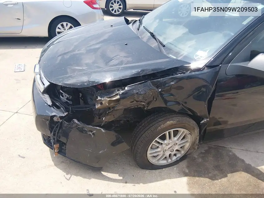 2009 Ford Focus Se VIN: 1FAHP35N09W209503 Lot: 45571800
