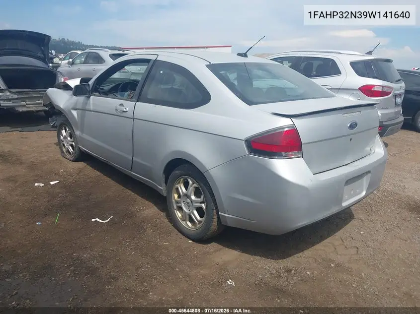 2009 Ford Focus Se VIN: 1FAHP32N39W141640 Lot: 45644808