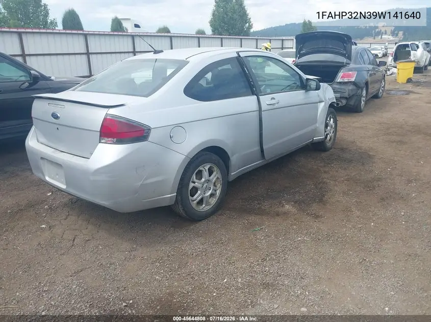 2009 Ford Focus Se VIN: 1FAHP32N39W141640 Lot: 45644808