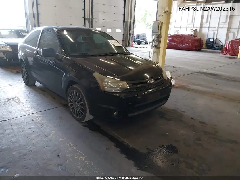 2010 Ford Focus Ses VIN: 1FAHP3DN2AW202316 Lot: 45565762