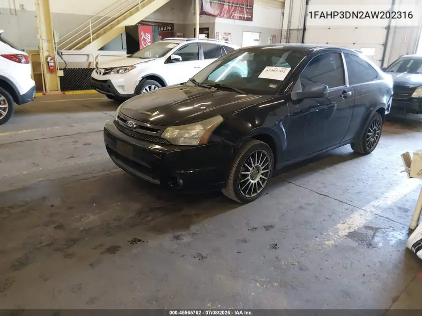 2010 Ford Focus Ses VIN: 1FAHP3DN2AW202316 Lot: 45565762