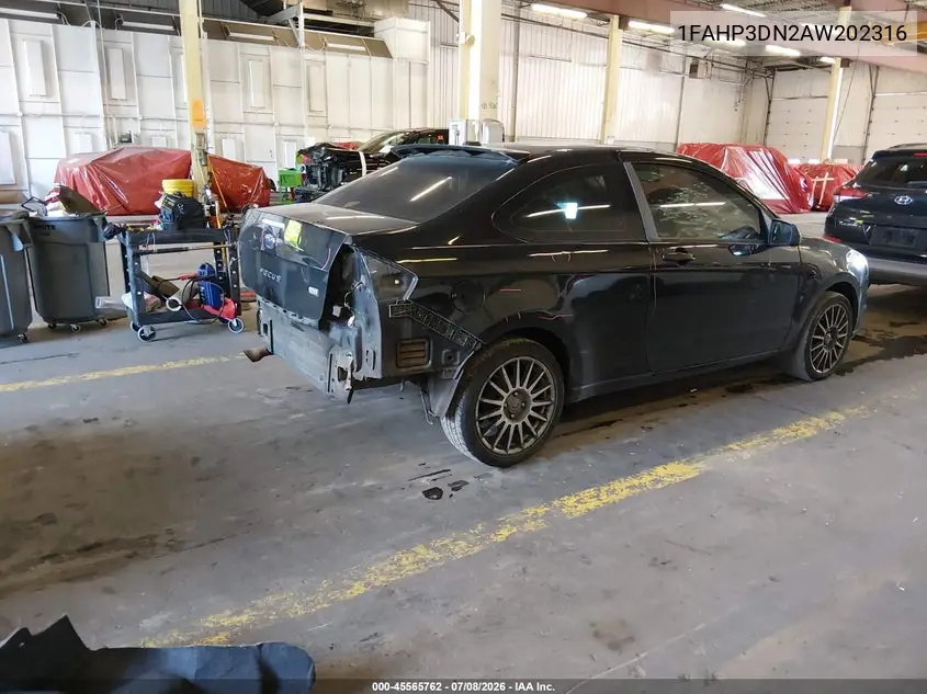 2010 Ford Focus Ses VIN: 1FAHP3DN2AW202316 Lot: 45565762