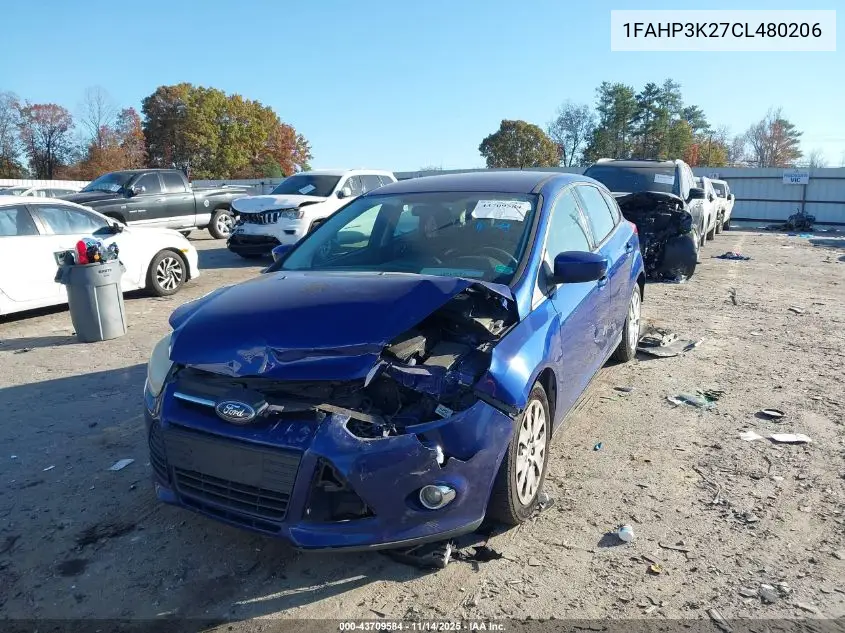 1FAHP3K27CL480206 2012 Ford Focus Se