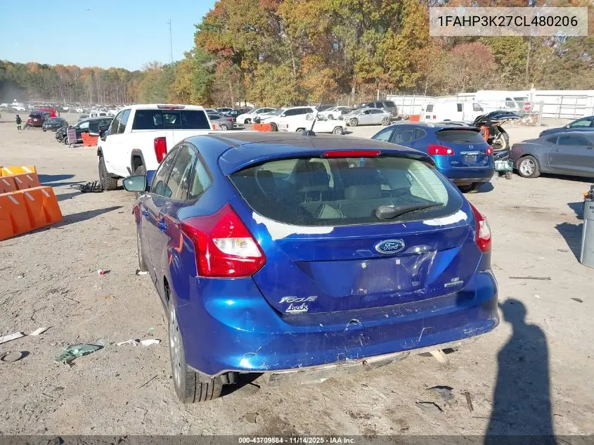 1FAHP3K27CL480206 2012 Ford Focus Se