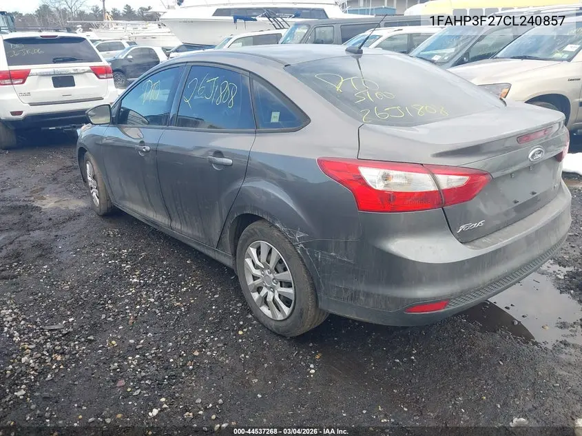 1FAHP3F27CL240857 2012 Ford Focus Se