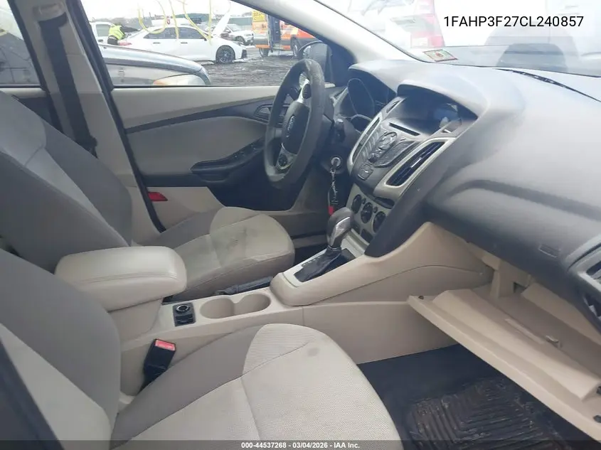 1FAHP3F27CL240857 2012 Ford Focus Se