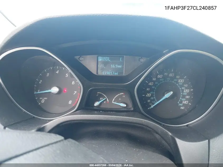 1FAHP3F27CL240857 2012 Ford Focus Se