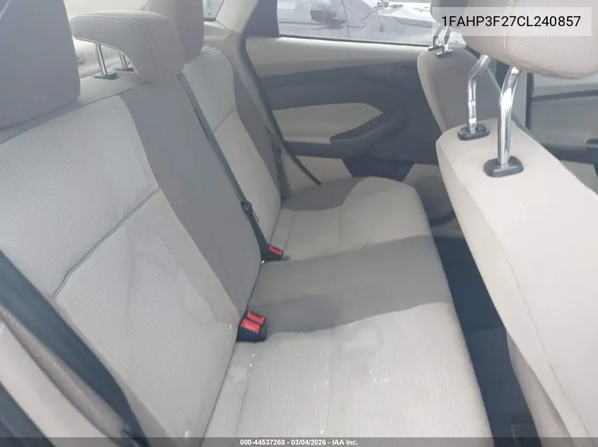 1FAHP3F27CL240857 2012 Ford Focus Se